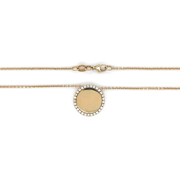 Goldhalskette mit Zirkonen
