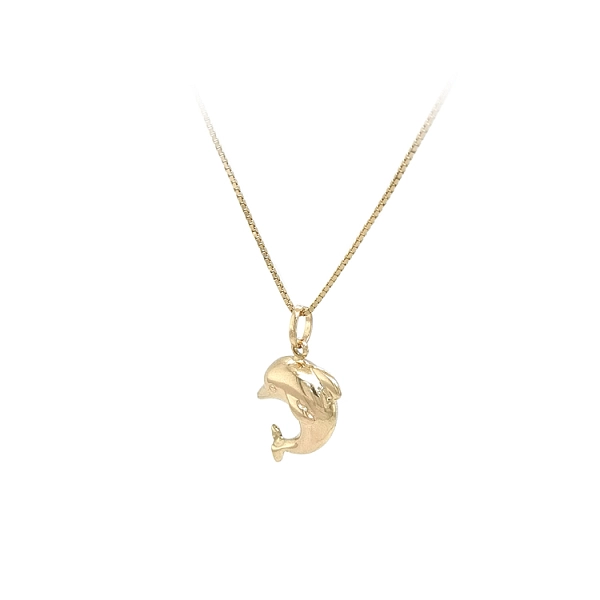 Goldener Delphin-Anhänger