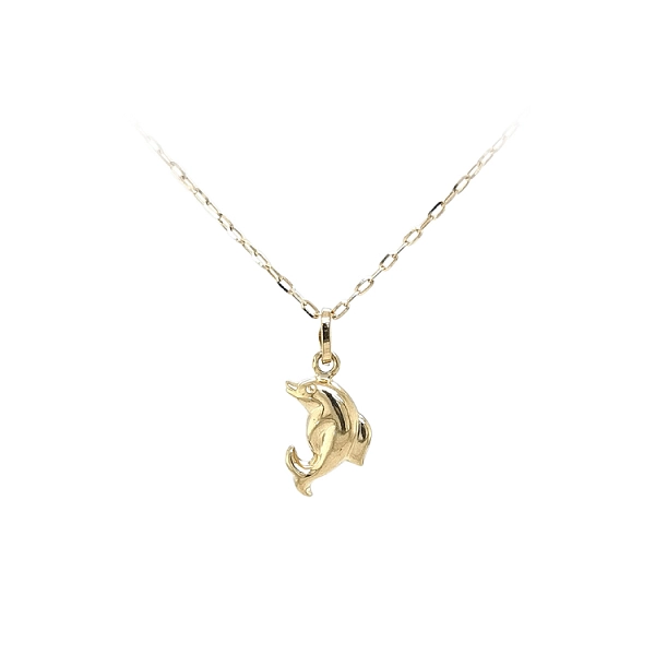Goldener Delphin-Anhänger