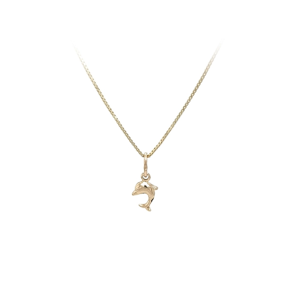Goldener Delphin-Anhänger