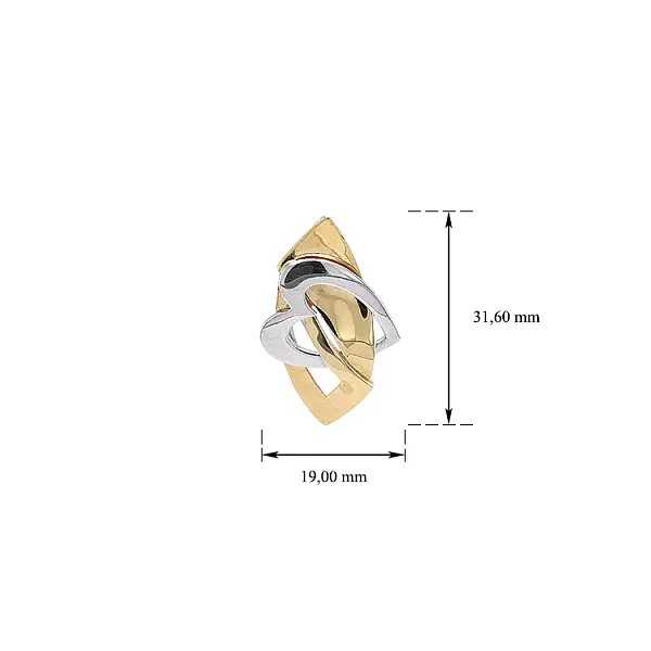 Anhänger aus kombiniertem Gold