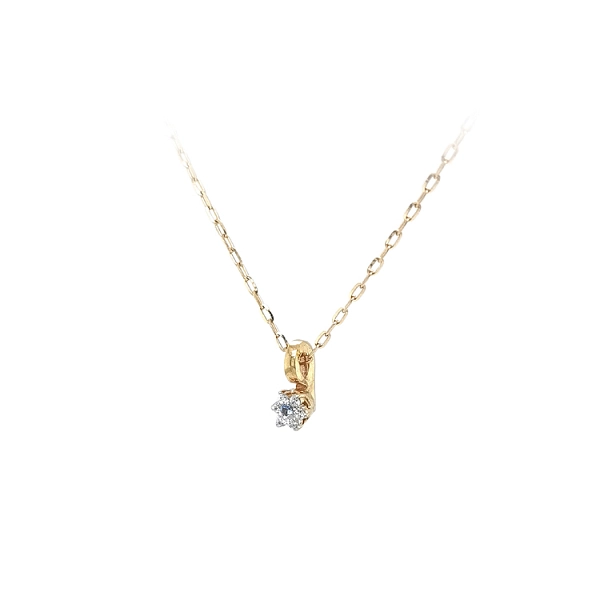 Gold-Anhänger mit blauem Stein