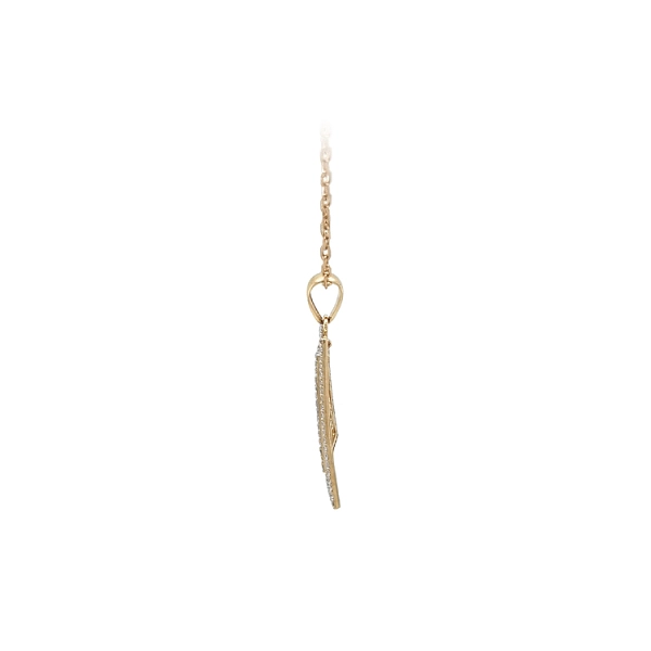 Gold-Anhänger mit Zirkonen