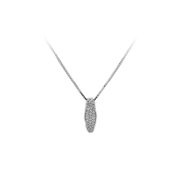 Anhänger mit Zirkonen aus Weißgold