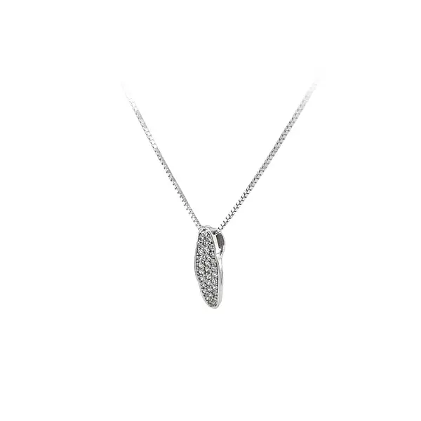 Anhänger mit Zirkonen aus Weißgold