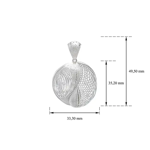 Damen-Anhänger aus Weißgold