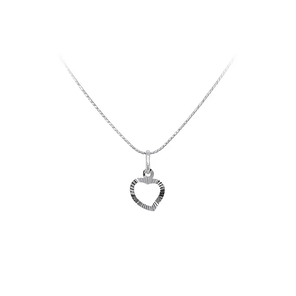 Anhänger Herz aus Weißgold