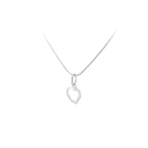 Anhänger Herz aus Weißgold