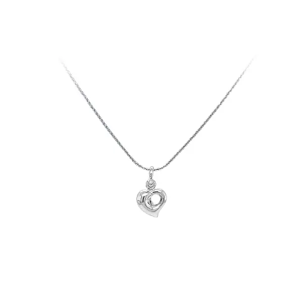 Anhänger Herz aus Weißgold