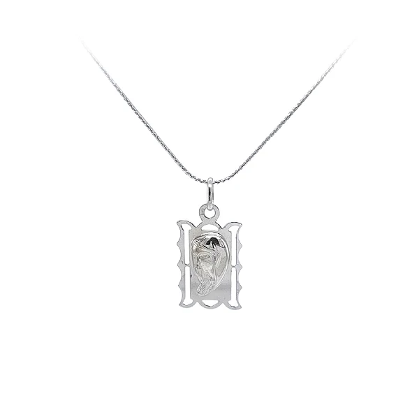 Anhänger Madonna Jungfrau Maria aus Weißgold