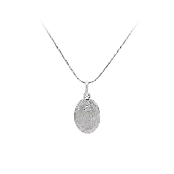 Anhänger Madonna Jungfrau Maria aus Weißgold