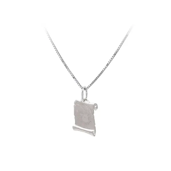 Anhänger Zanamení Capricorn aus Weißgold