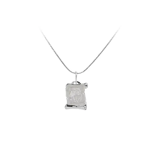 Anhänger Widder Zeichen Weißgold