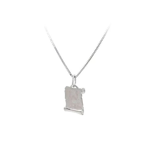 Anhänger Zeichen des Skorpions aus Weißgold