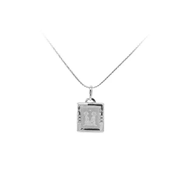 Anhänger Zeichen der Zwillinge Weißgold