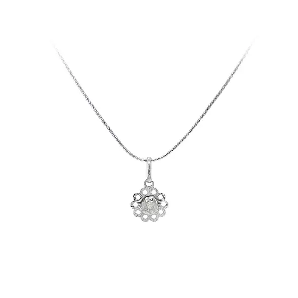 Anhänger Madonna Jungfrau Maria aus Weißgold