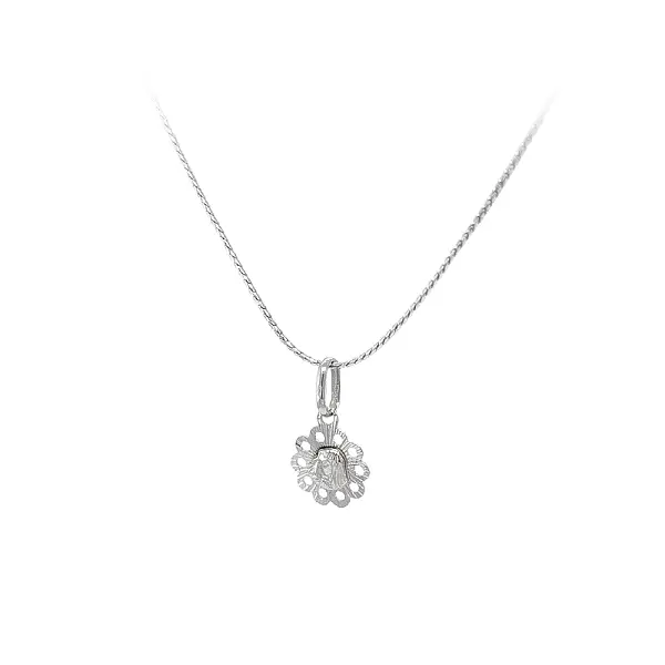 Anhänger Madonna Jungfrau Maria aus Weißgold