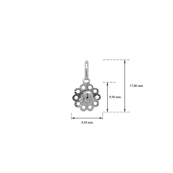 Anhänger Madonna Jungfrau Maria aus Weißgold
