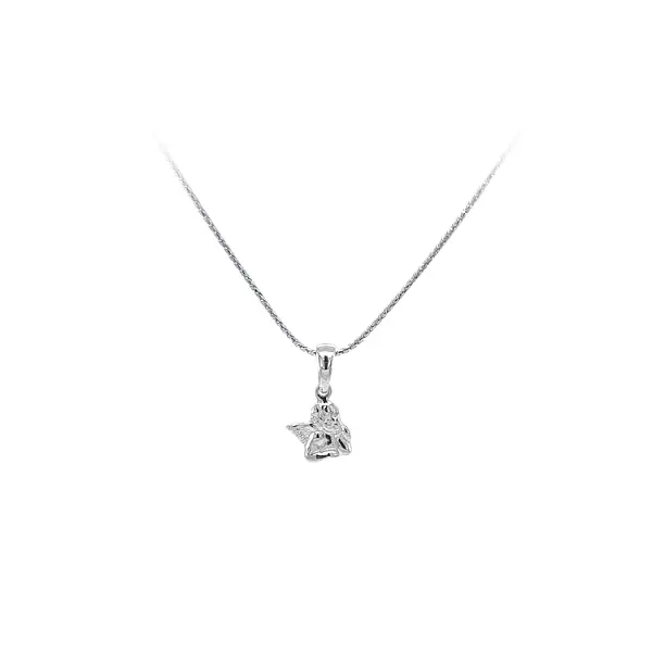 Anhänger Engel aus Weißgold