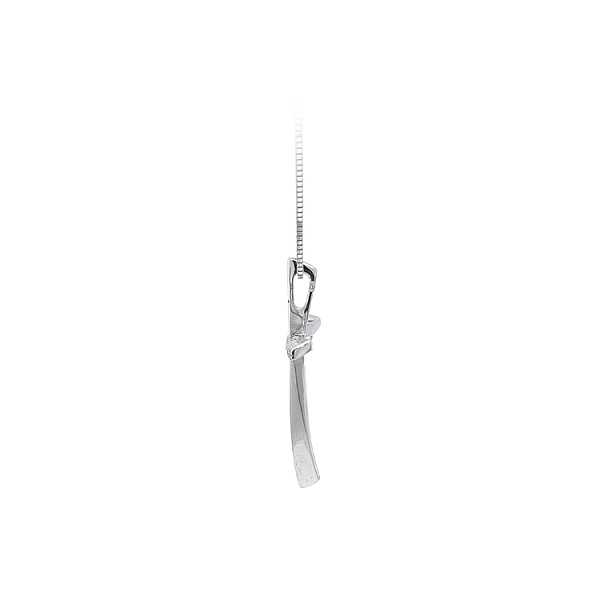 Anhänger Kreuz mit Zirkonen aus Weißgold
