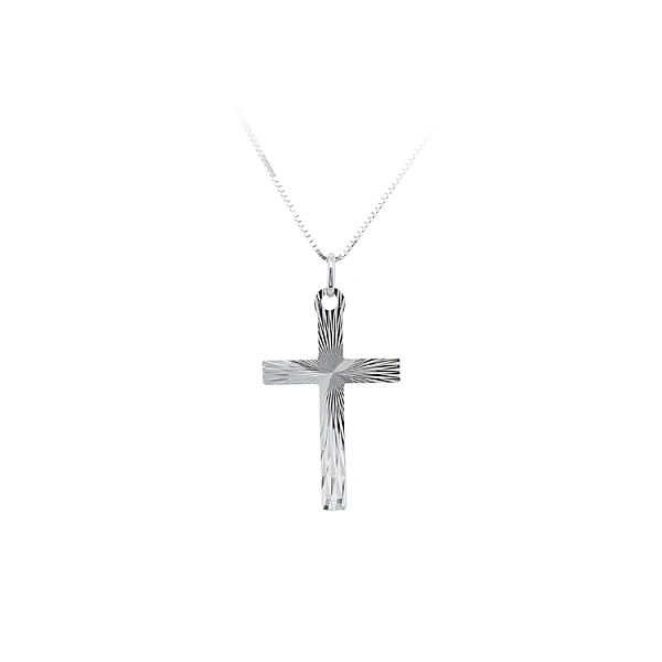 Anhänger Kreuz aus Weißgold