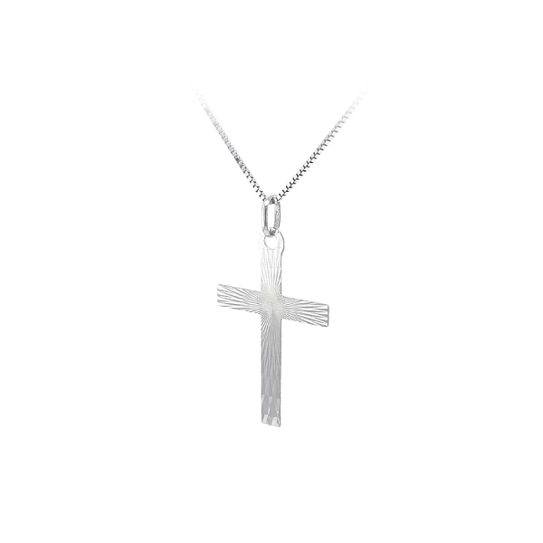 Anhänger Kreuz aus Weißgold