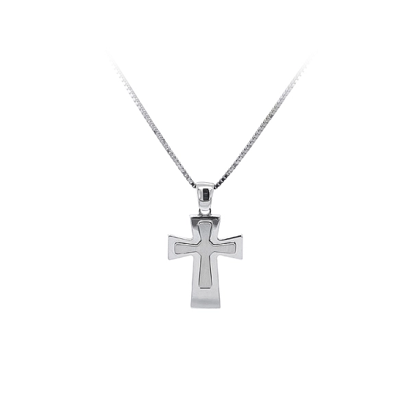 Anhänger Kreuz aus Weißgold