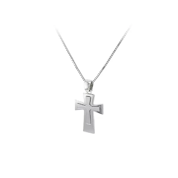 Anhänger Kreuz aus Weißgold