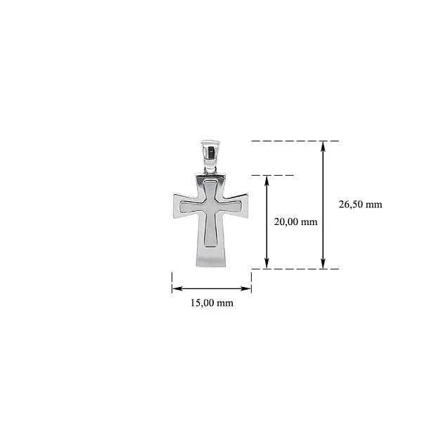 Anhänger Kreuz aus Weißgold