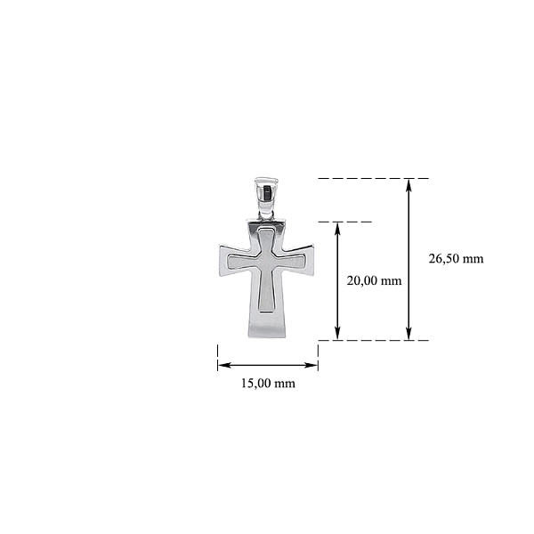 Anhänger Kreuz aus Weißgold
