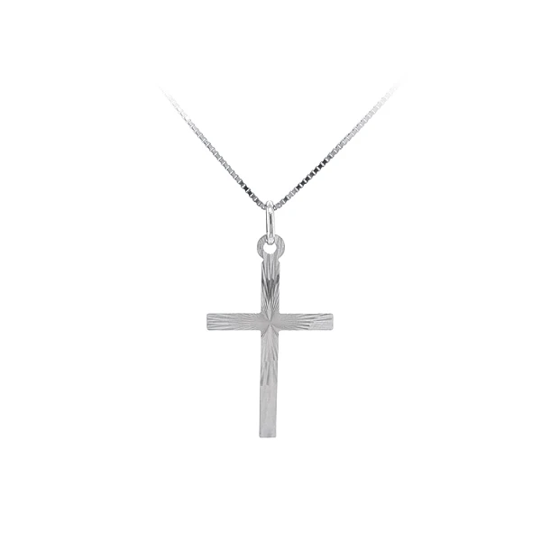 Kreuz aus Weißgold