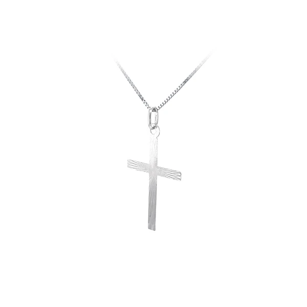 Kreuz aus Weißgold