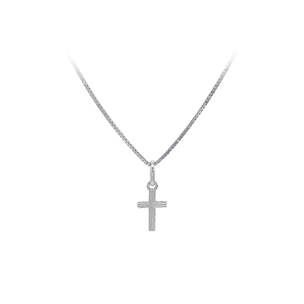 Anhänger Kreuz aus Weißgold