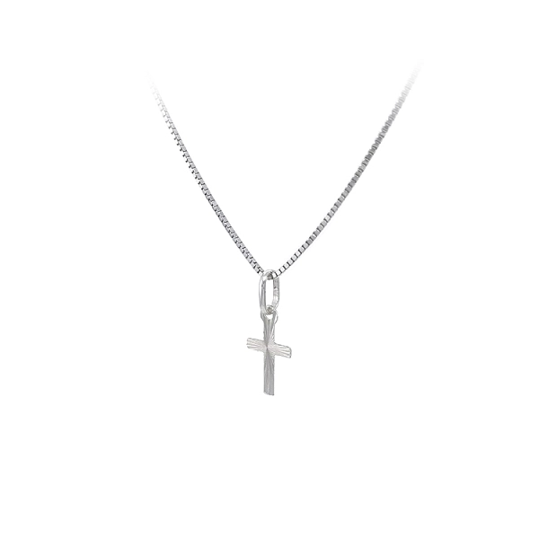Anhänger Kreuz aus Weißgold