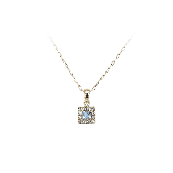 Gold-Anhänger mit blauem Stein