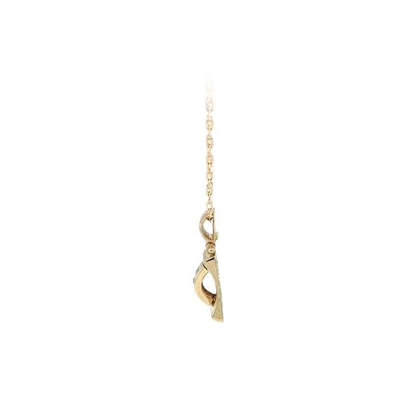 Gold-Anhänger mit Zirkonen