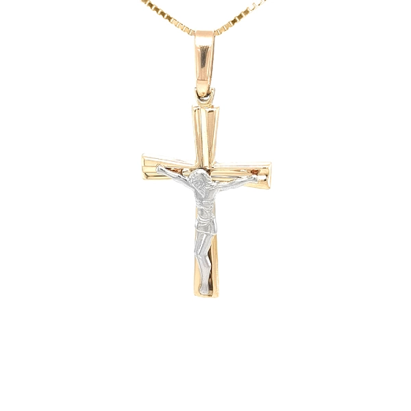 Goldenes Kreuz mit Jesus Christus