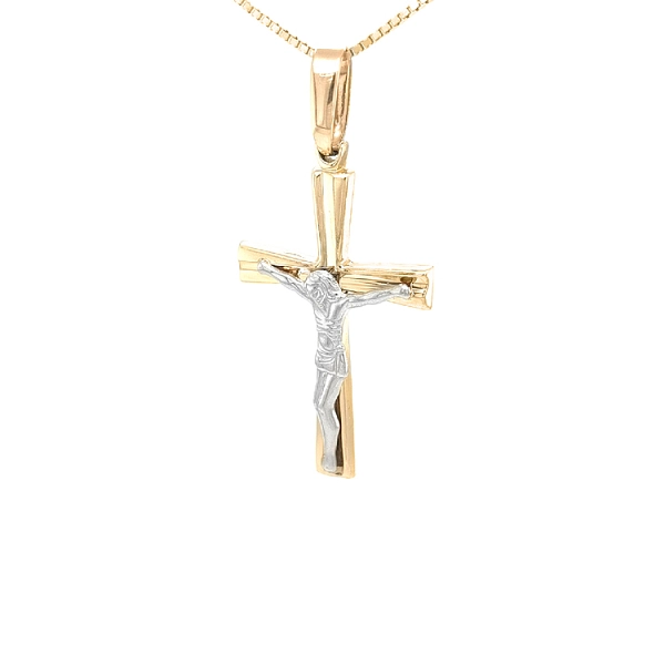 Goldenes Kreuz mit Jesus Christus