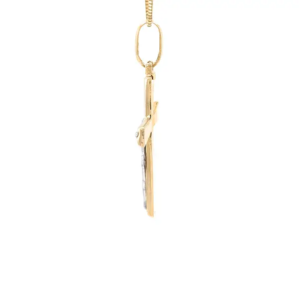 Goldenes Kreuz mit Jesus Christus