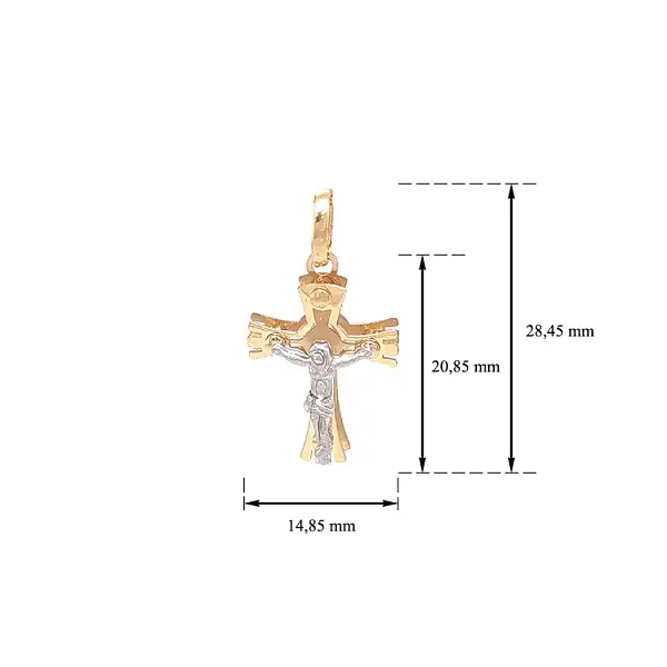 Goldenes Kreuz mit Jesus Christus