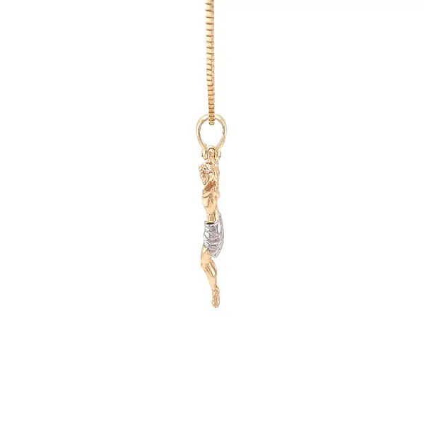 Goldenes Kreuz mit Jesus Christus