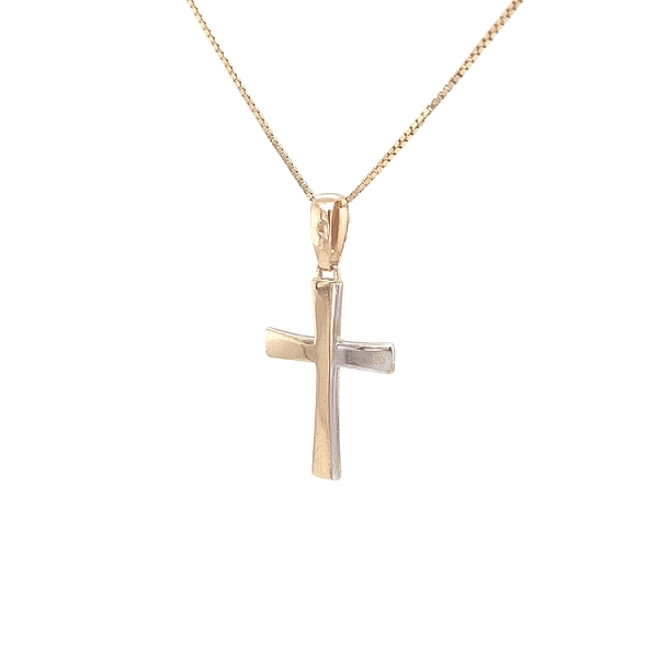 Goldenes Kreuz aus kombiniertem Gold