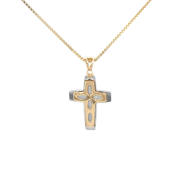 Goldenes Kreuz aus kombiniertem Gold