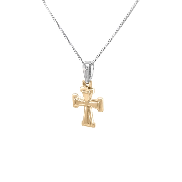 Goldenes Kreuz aus kombiniertem Gold