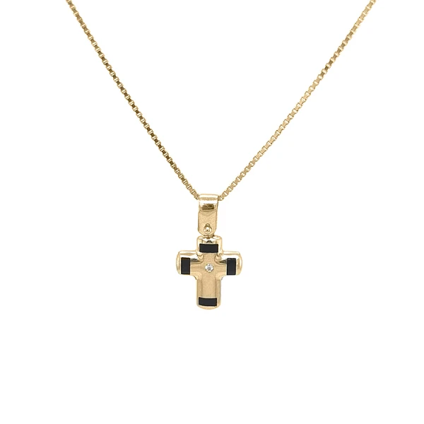 Goldenes Kreuz mit Zirkon