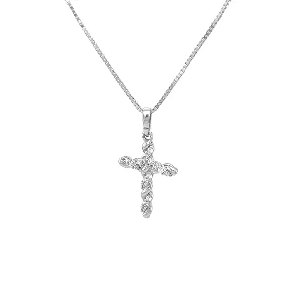 Goldenes Kreuz mit Zirkonen