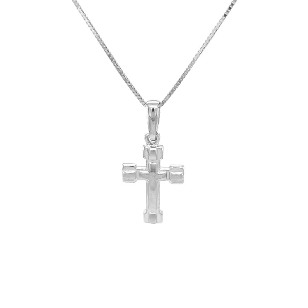 Kreuz aus Weißgold