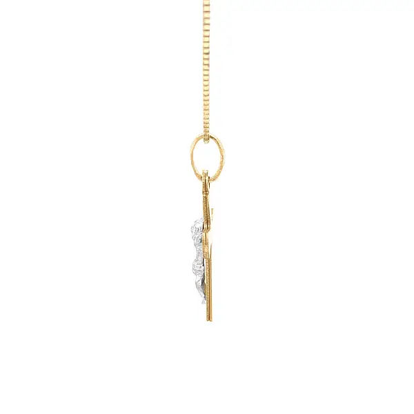 Goldenes Kreuz mit Jesus Christus