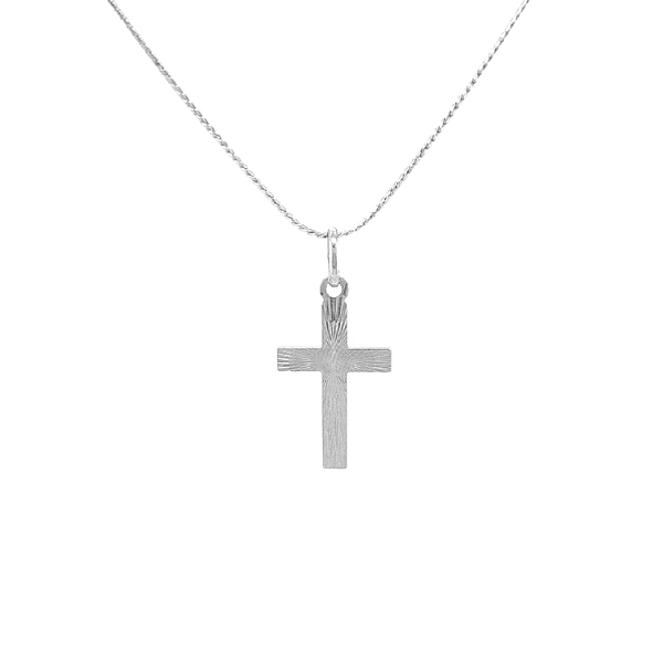 Kreuz aus Weißgold