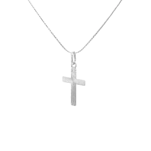 Kreuz aus Weißgold